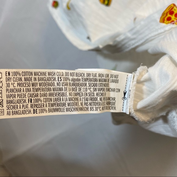 Forever 21 Men Food/Planets/Pinata Graphic White Short Sleeve Tee - Picture 5 of 5